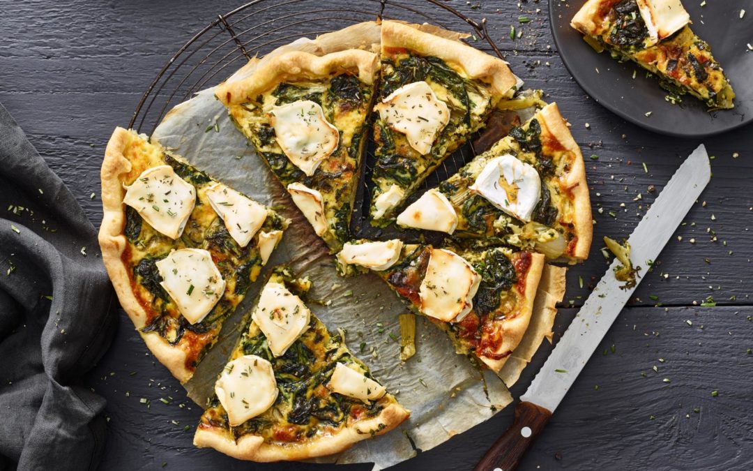 Quiche aux épinards et chèvre