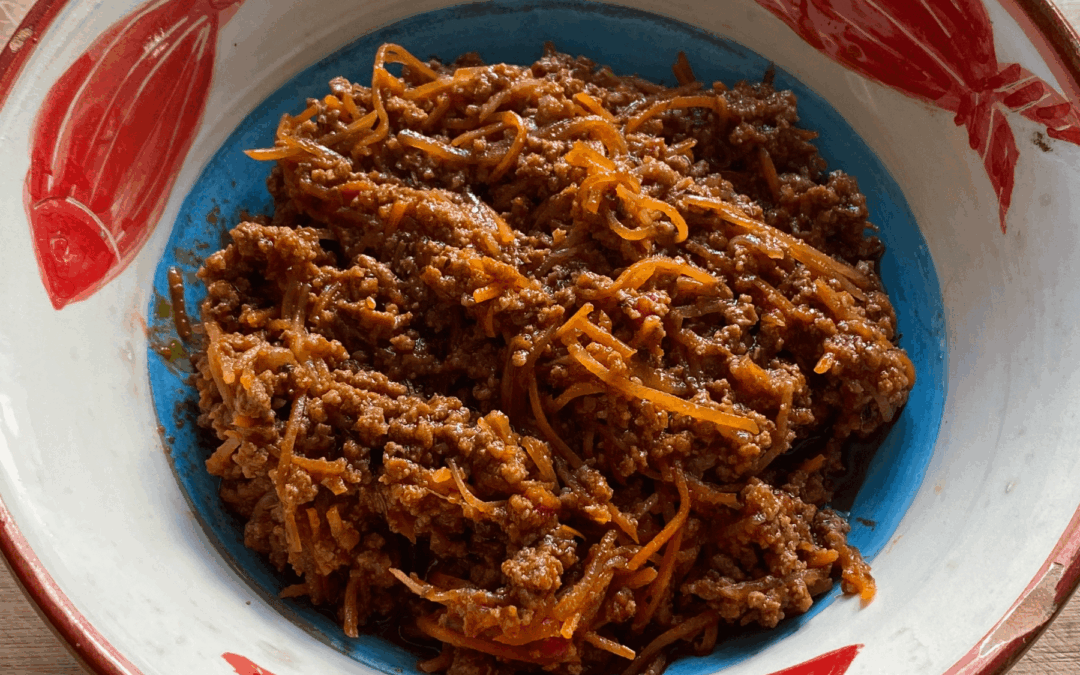 Bolognaise à la viande hachée et aux légumes