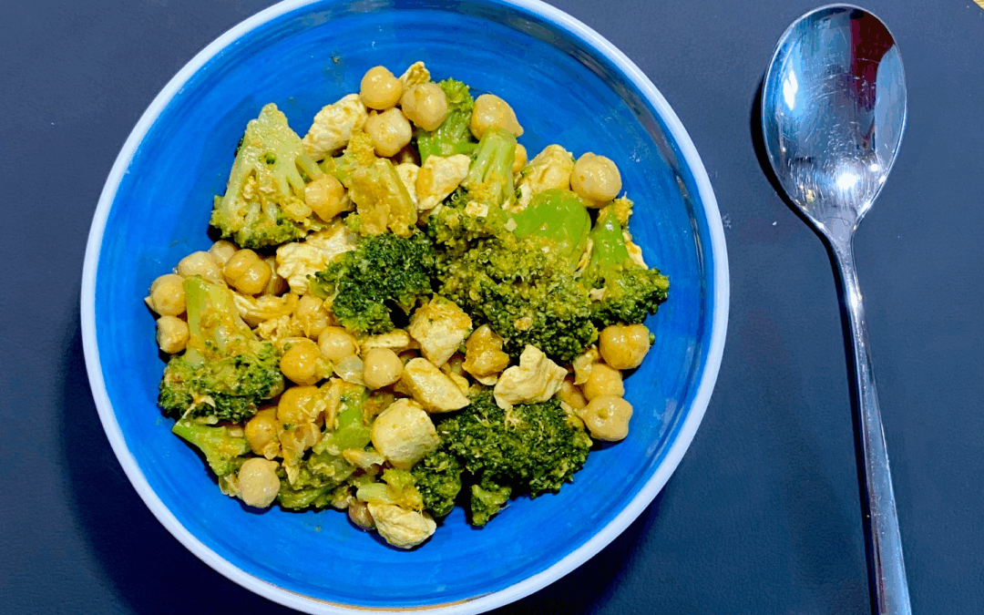 Poulet au curry et aux pois chiche