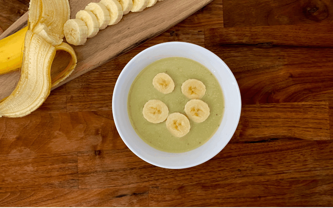 Soupe aux bananes et curry vert