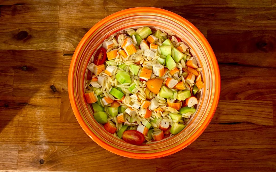Salade d&rsquo;orzo au surimi